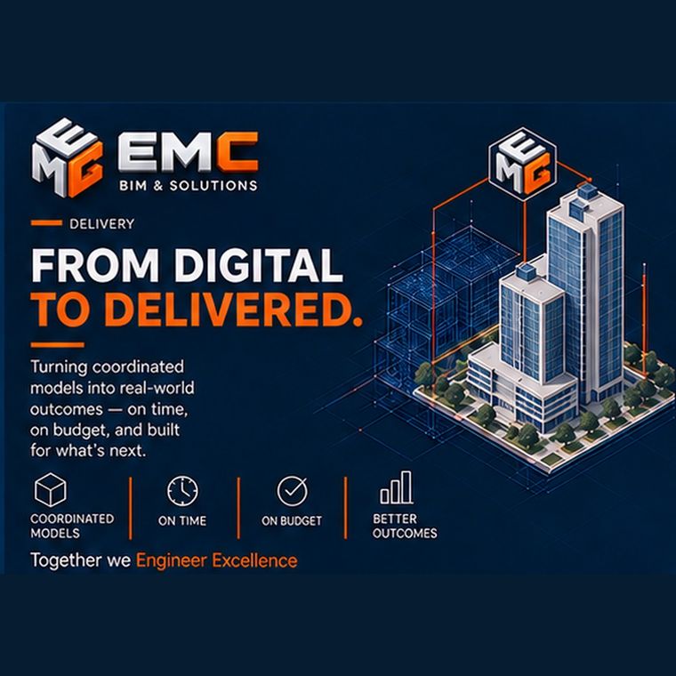 EMC campaign poster — From digital to delivered