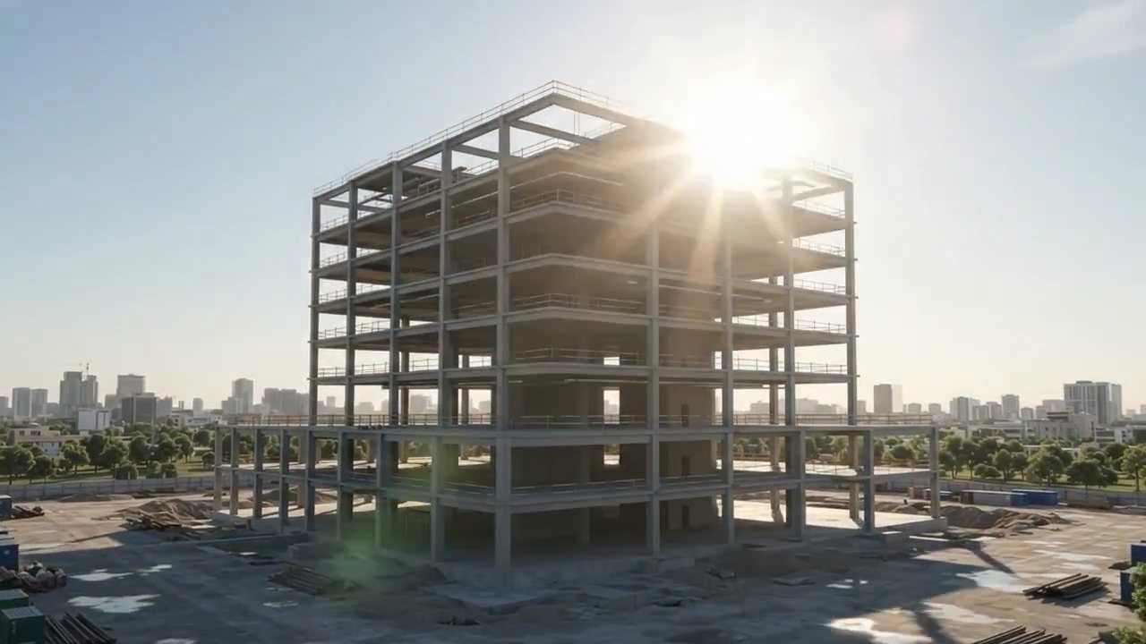 Building structure under construction